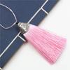 Pure Handmade Fish Mouth Tassel Ear Bag Hanging Keychain Special Alloy Metal Hat Tassel Ear Pendant Pendant