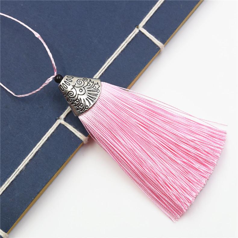Pure Handmade Fish Mouth Tassel Ear Bag Hanging Keychain Special Alloy Metal Hat Tassel Ear Pendant Pendant