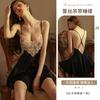 Dottie Suspender Nightdress Women's Summer Sexy Lace See-through Pajamas French High-end Ice Silk Loungewear Set