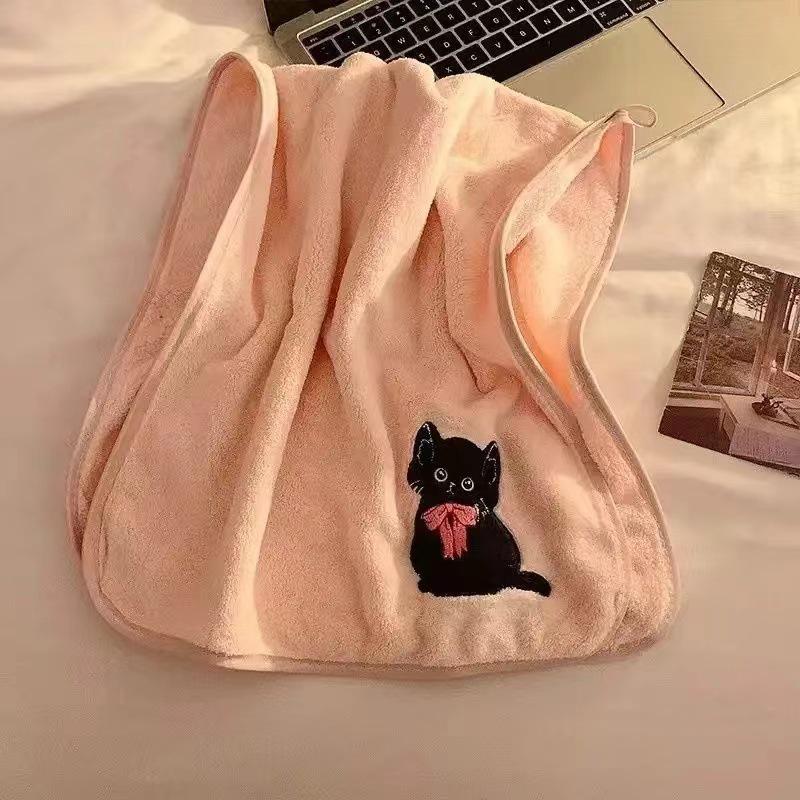 Women's Coral Quick-Dry Bath Towel Set: 3-Piece Water-Absorbent Towels for Home & Dorm