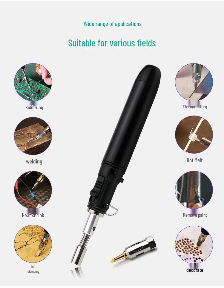 Portable Pen-Type Gas Soldering Iron for Electronic Repairs