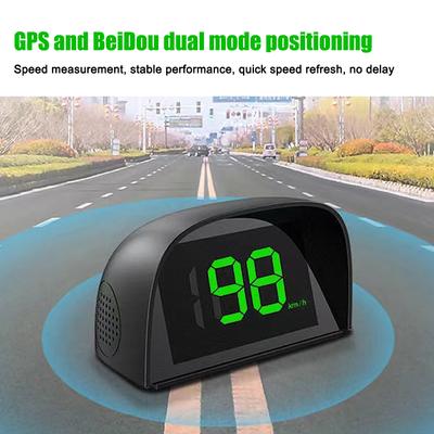 Car HUD Headup Display KM/H MPH GPS digitální rychloměr s LED displejem s velkým písmem pro nákladní automobil