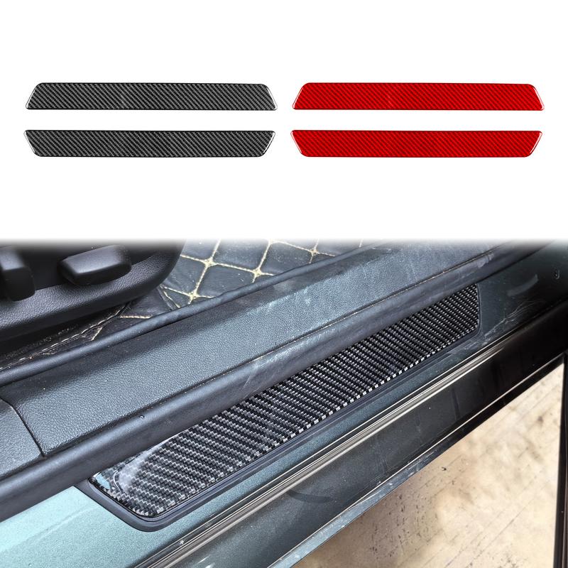 Stickers Carton Fiber For Cadillac CT5 -2024 Automotive Interior Decal Kit Door Sill Shifter Cup Holder Refurbish Decoration