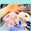 Cute White Plush Rabbit Keychain Pendant Doll Wholesale Bag Cartoon Stuffed Toy Ornament