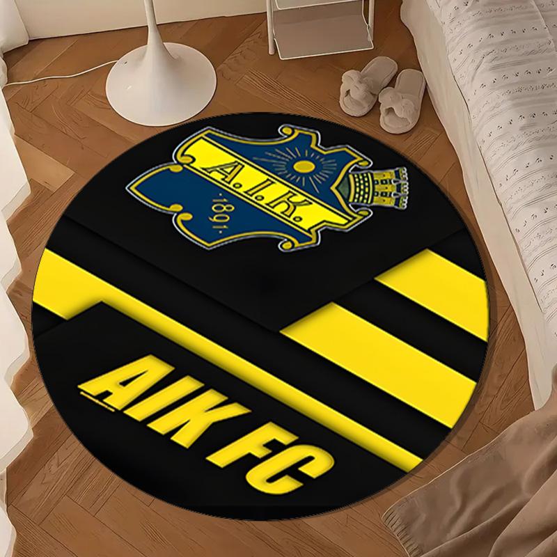 Aik Crest  Round mat, Anti-slip Circle Carpet Chair rug For livingroom,Bedroom, doormat home decor Gift Christmas Gifts