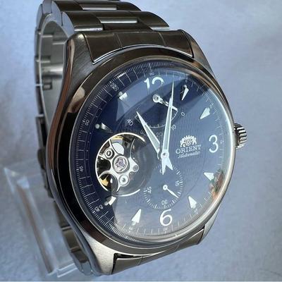 Used Orient Orient FH01-C0 Dark Blue Dial In Operation