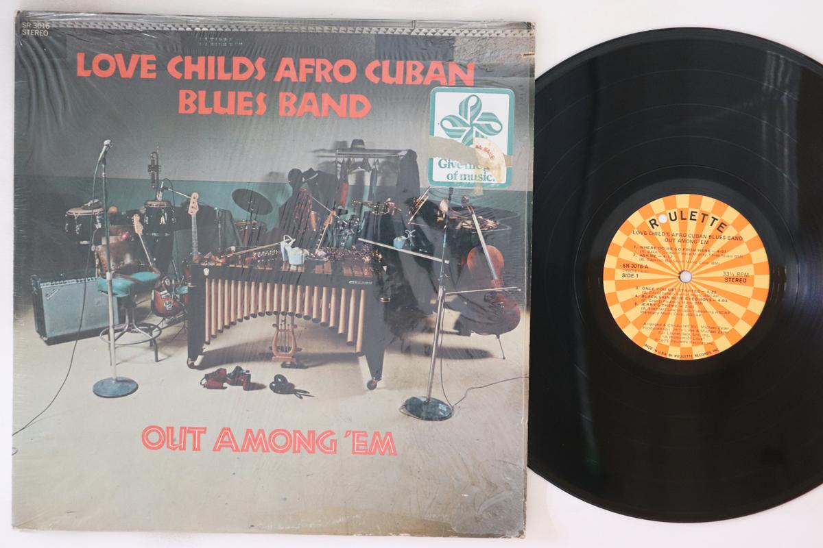 

LP Record LOVE CHILDS AFRO CUBAN BLUES BAND Out Among em SR3016 ROULETTE 1975 US SoulFunk Used