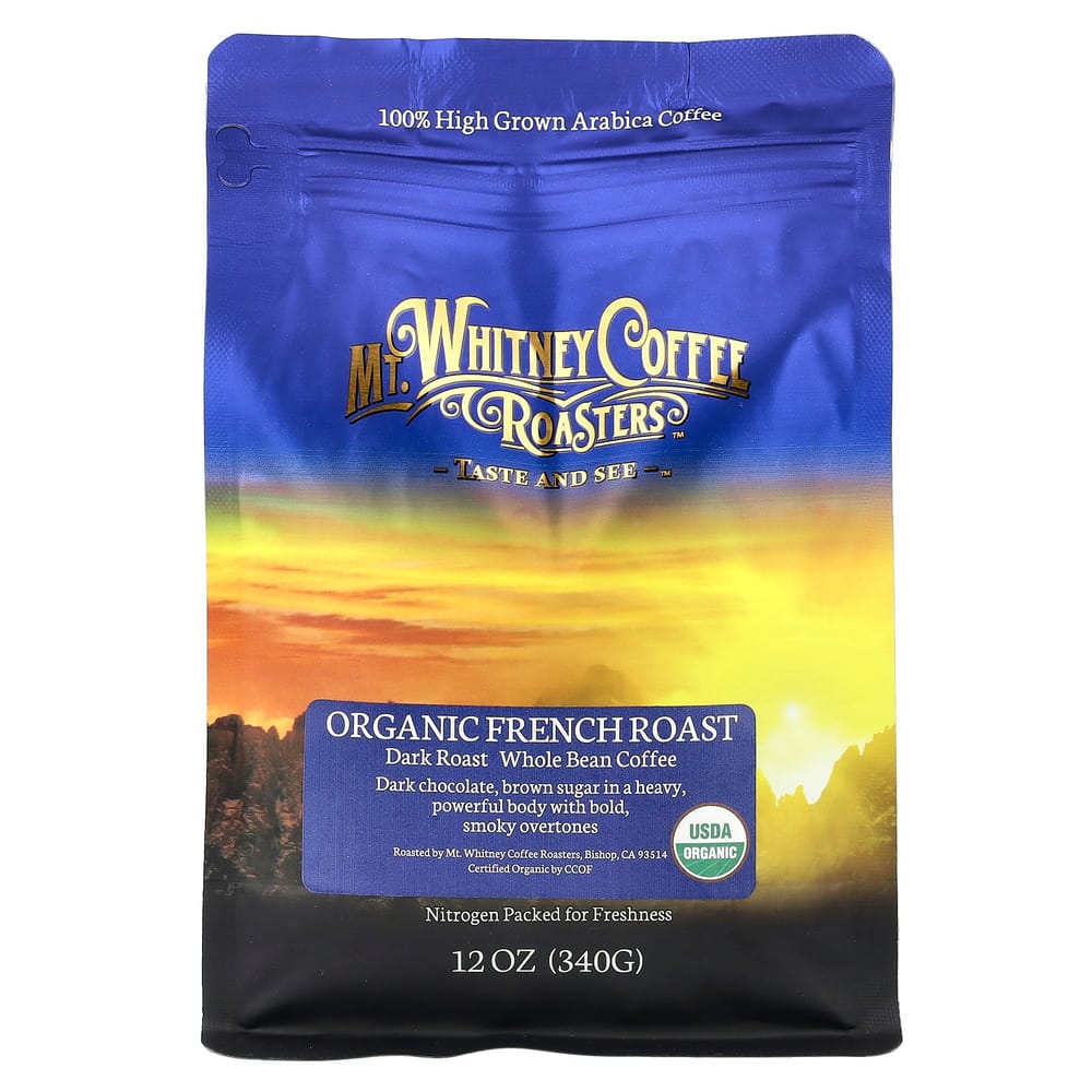 Mountain Whitney Coffee Roasters French Roast Whole Bean Coffee, Dark Roast, 340g (12oz) 340g - 1 ea