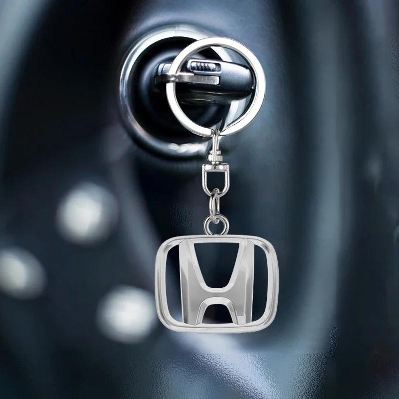 2025 Hot Car Key Chains Keyring Pendant Metal Keychain Holder Auto Accessories  For Honda Civic Accord CRV HRV Fit Jazz City Ody