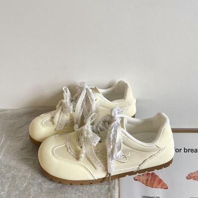 Ugly Cute Ballet Puff Board Shoes Women's Summer New Niche Versatile Student Sports Little White Shoes
