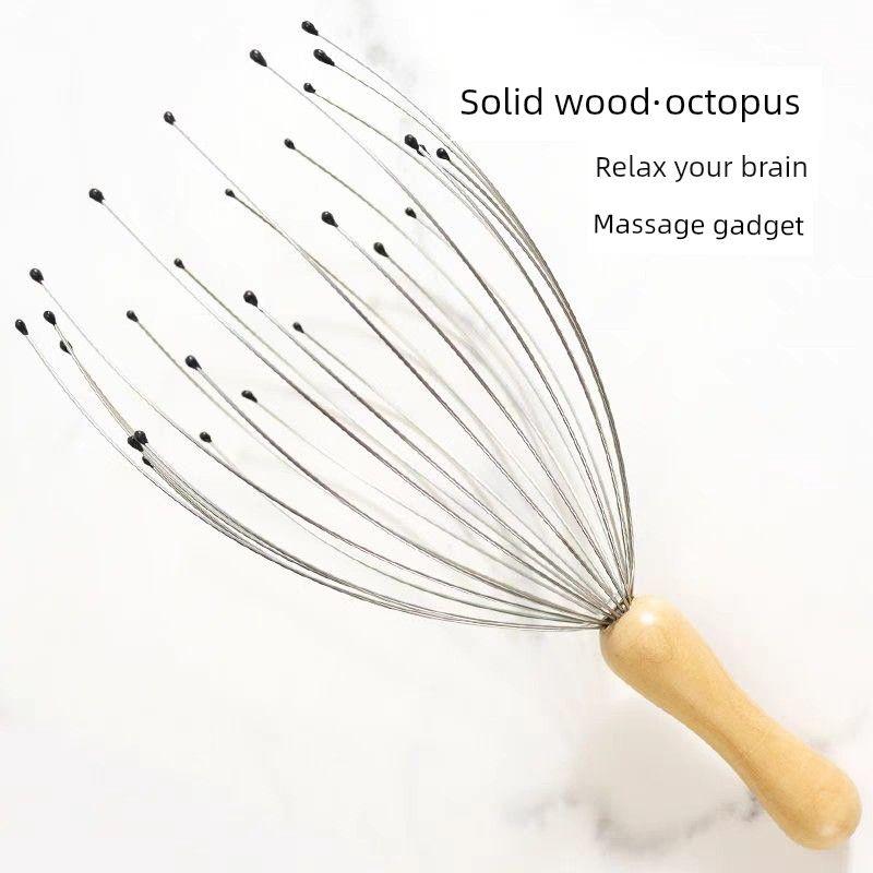 Octopus Head Massage Claw, Scalp Scratcher, Soul Extractor, Anti-Itching, Refreshing Head Massager