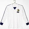 Mens Long Sleeve Retro Football Jersey Vintage Team Sportswear Soccer Fans