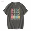 1975 King Are Born In March T Shirt vintage Washed fashion Slightly Top For Everyday Wear Stretched Stylish Soft Versatile