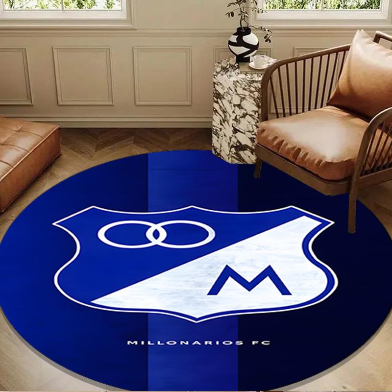 Blue Shield Emblem Millo-narios Round mat Home Decor, Chair rug For livingroom,Bedroom, doormat home decor Birthday Gift Christmas Gifts