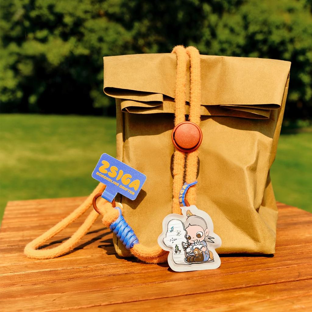 POP MART ZSIGA Borderline Drifter Series Handy-Anhänger Box 6 Pop Mart Gachapon Blind Box Figur Plastikmodell Premium Spielzeug PVC Weichvinyl Original