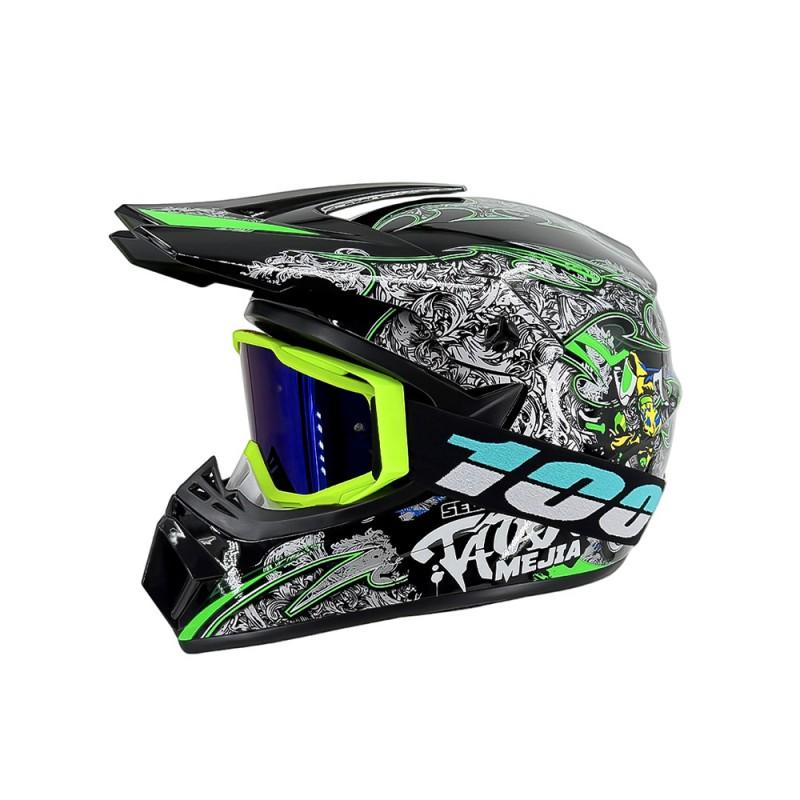 Full Face Motorcycle Helmet Off-Road ATV Mountain Bike Downhill Kart Adult Use ABS Material