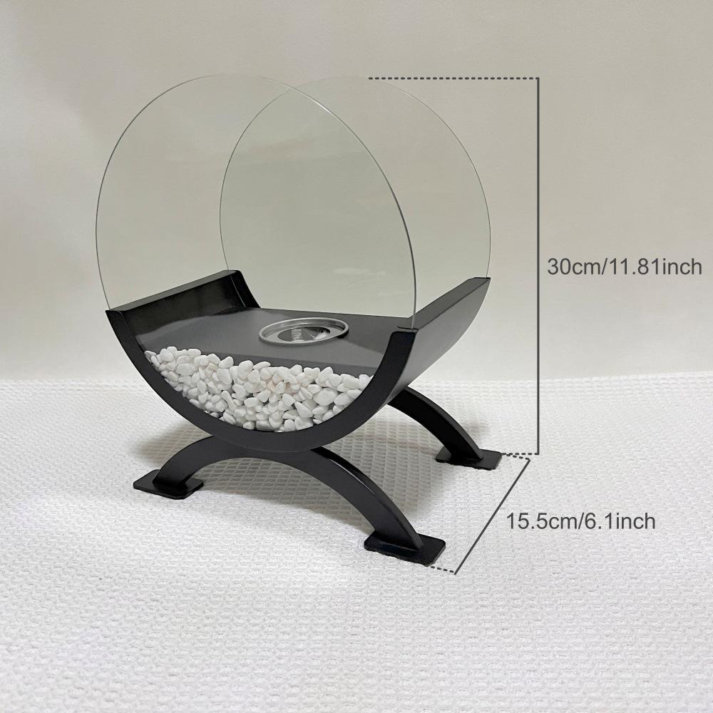 Eco-Friendly Indoor Ethanol Fireplace: Atmospheric Desktop Heating and Decoration