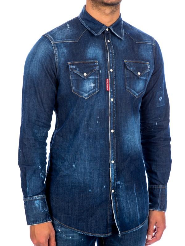 DSQUARED2 unique men's shirt made IN Italy-40%%% - Size: IT52
