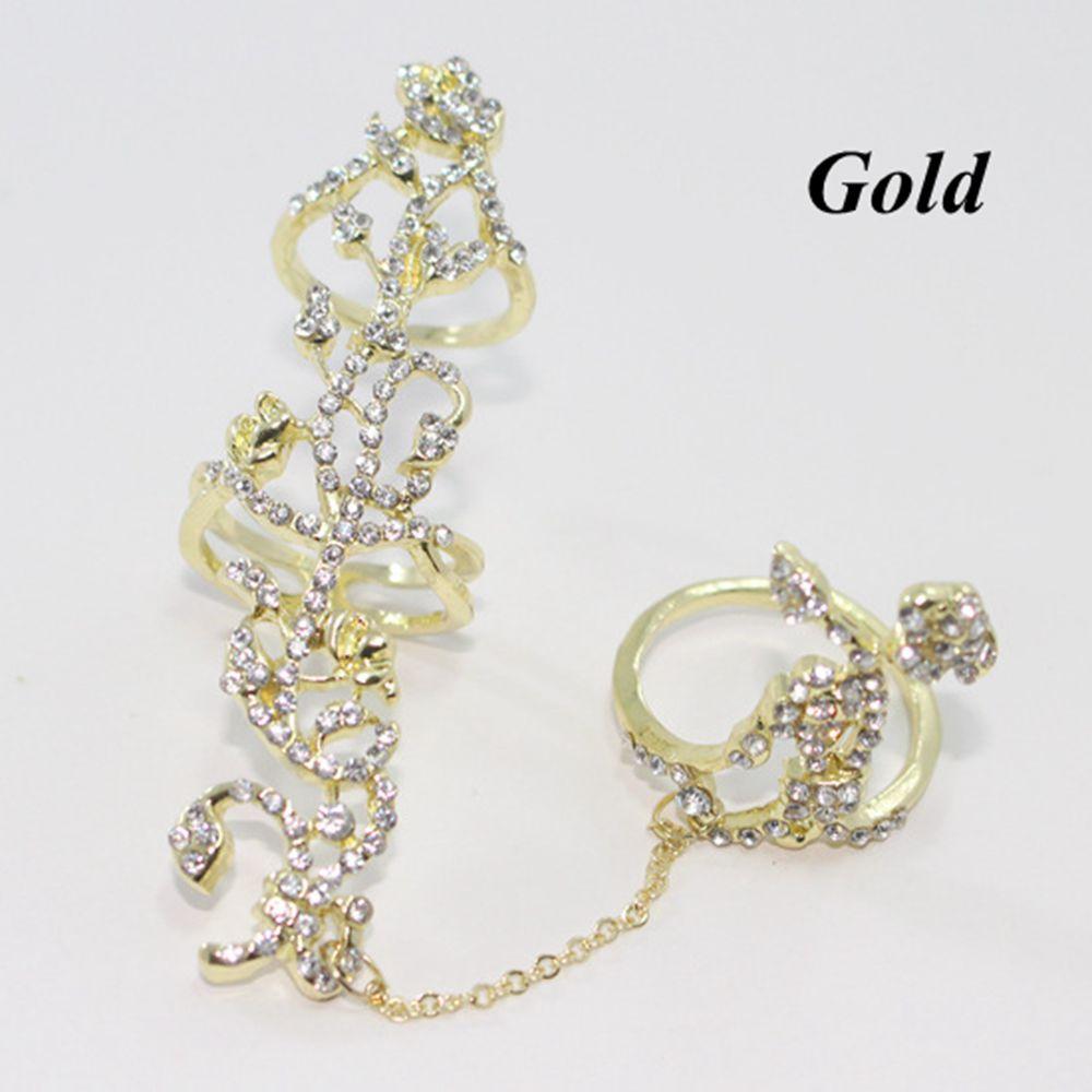 Multiple Finger Rings Jewelry Crystal Rings Knuckle Band