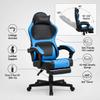 Ergonomic Business Gaming Chair with Lumbar & Neck Support, Adjustable Footrest, 300 Lbs Capacity (136 Kg), 360 Degrees Swivel