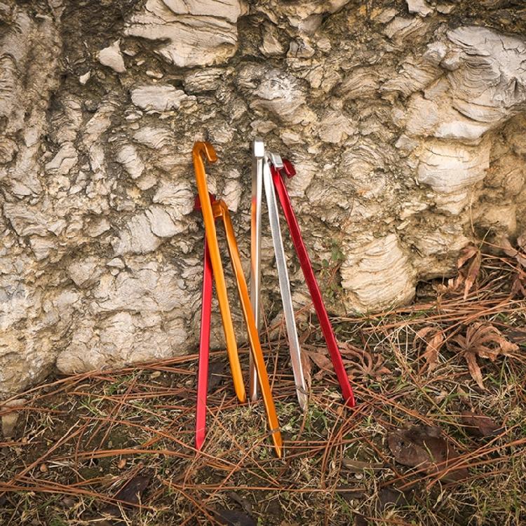 Tent Peg Aluminum Alloy Ground Peg Camping Rock Bottoms Ground Anchors Tent Accessories For Outdoor Camping Tent Peg
