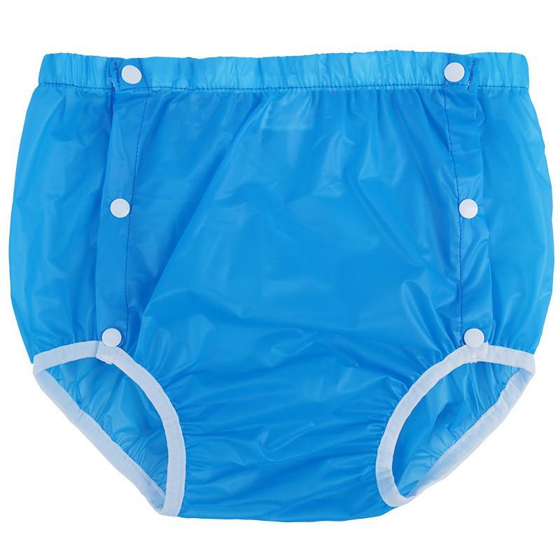 Frosted Transparent TPU Waterproof Adult Diaper Cover - Washable, Breathable, Leak-Proof Incontinence Pants