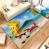 Alfombra de Área Antideslizante de Dibujos Animados Divertida de S-Bob Esponja y Patricio Estrella para Sala de Estar, Alfombra Suave para Dormitorio, Sala de Juegos, Sofá, Felpudo para Decoración del Hogar