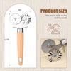 Pastry Cutter Double Wheel - Exquisite Wooden Handle, Perfect for Pasta, Pizza, Ravioli, Cookie -Cheese Slicers Enhance Your Culinary Artistry