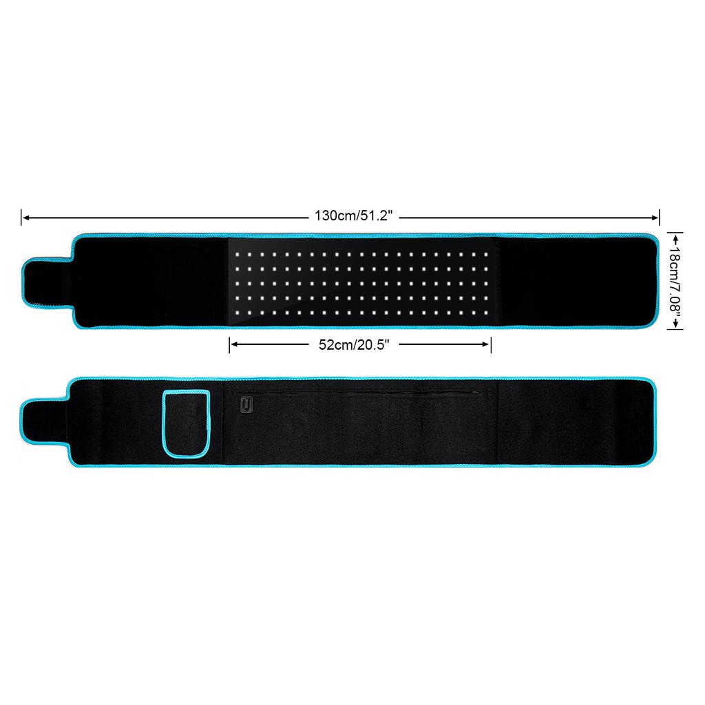 650-850nm LED Rotlichttherapie Gürtel Tragbar Infrarot Warme Kompresse Phototherapie Therapiepad Haushaltsgerät für Physikalische Therapie