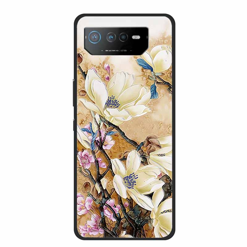 

3D Тисненый Чехол Для Asus ROG Phone 6D Ultimate Чехол Для Телефона Цветы Силиконовый Мягкий Задний Чехол Coque Для Asus ROG Phone 6 Pro Чехол Phone 6D Ultimate