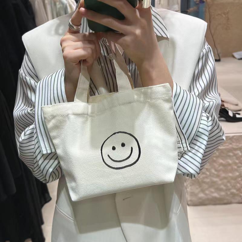 Adorable Kitty Canvas Tote Bag - Perfect for Students and Women