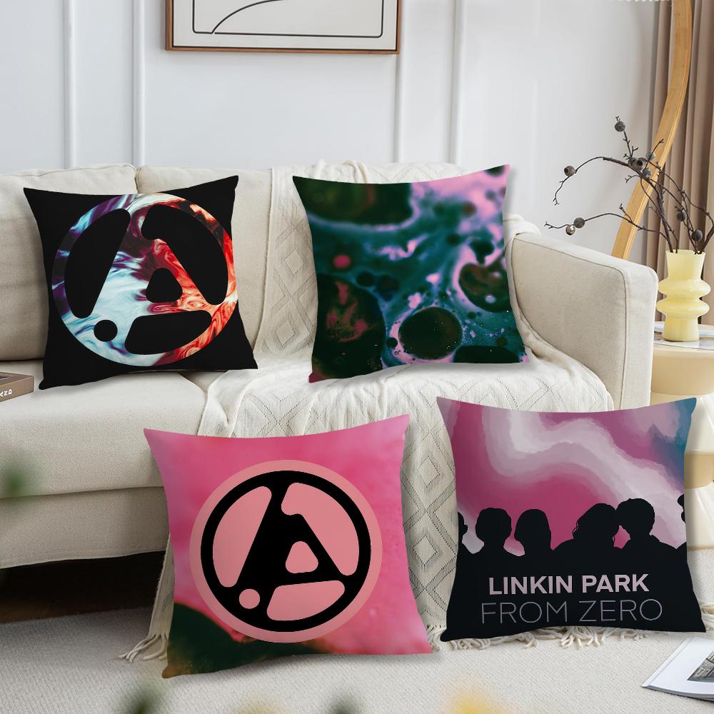 Band l-linkin p-park FROM ZERO Kissenbezug Wohnzimmer Akzent Couch Rückenstütze Quadratisch Lounge Erholsames Nickerchen Begleiter