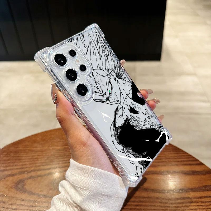 Dragons Balls God Goku Cell Anime Phone Case For Samsung Galaxy S25 FE S26 S24 S23 S22 S21 S20 Ultra S26 Plus S25FE Clear Cover