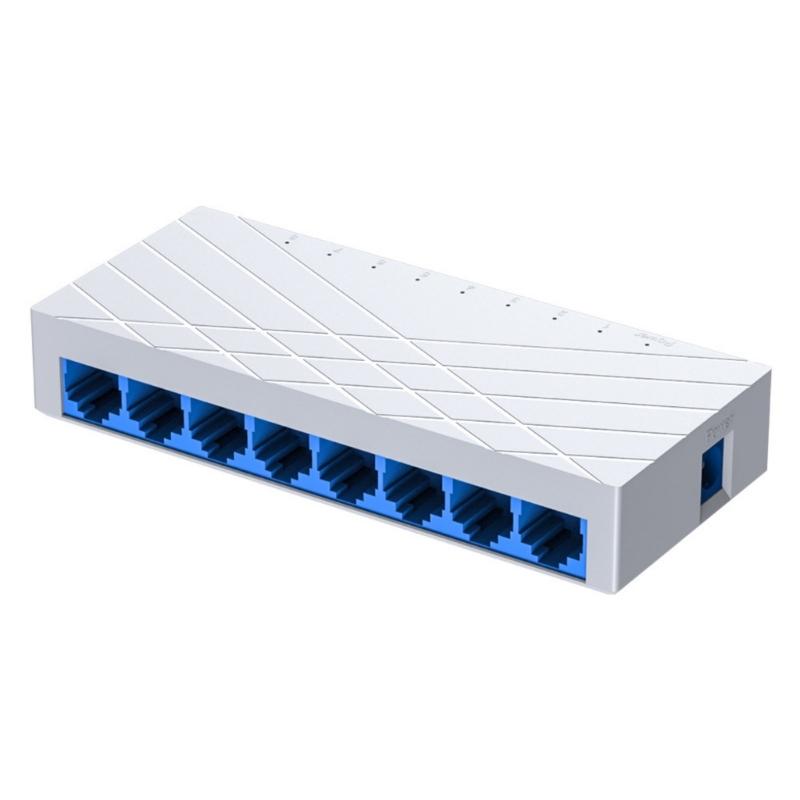 8 Port Ethernet Switcher 10/100/1000Mbps Gigabit Networking Switcher Adapter Internet Splitter Ethernet Intelligent Switcher