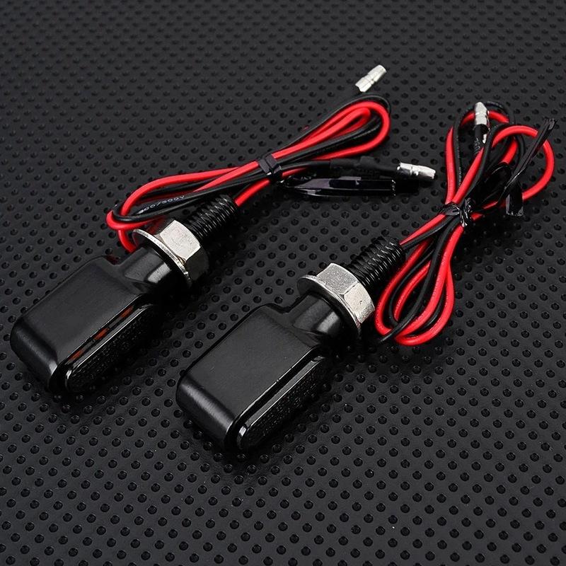 8mm Mini led Motorcycle Turn signal Light lamp Indicators Blinker clignotant moto led for honda yamaha kawasaki cafe racer 12V