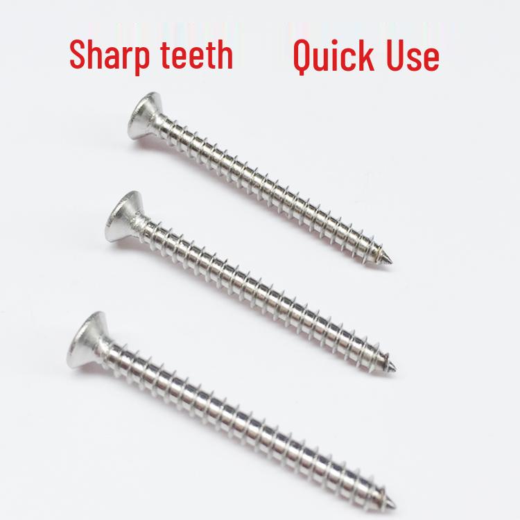 304 Edelstahl Kreuzschlitz Senkkopf Selbstschneidende Holzschrauben M3/M4/M5