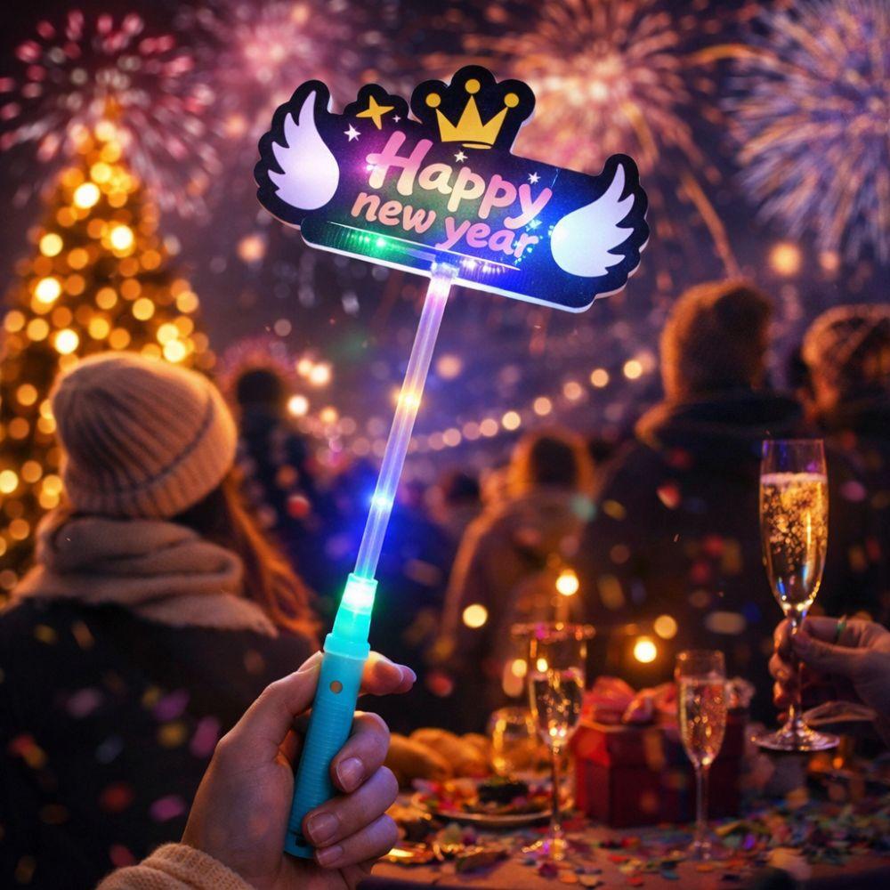 Glowing in Dark LED Glow Hair Bands Fun Luminous Rod New Year Glow Sticks Birthday Party