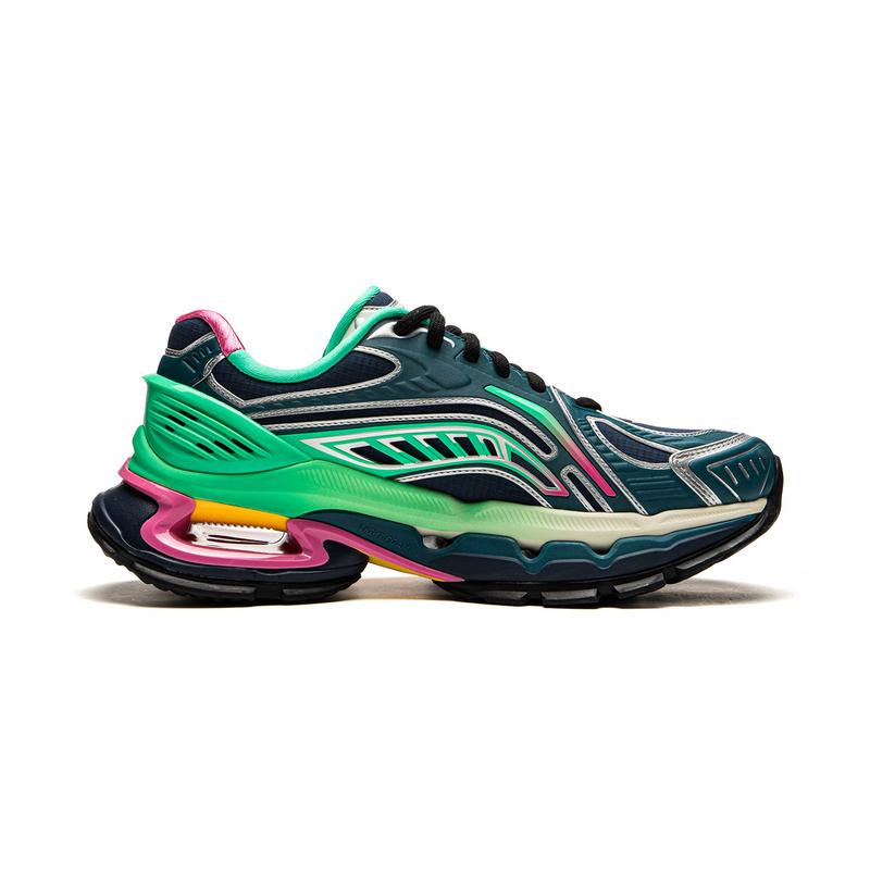 Li Ning Fierce Steed BOW Fashion Trend Series Olympic Colorway Rebound Support Stability Low-Top Lifestyle Casual Shoes Men Sneakers Green AZGU165-1