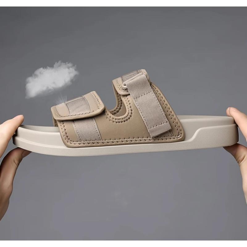 Men's Slippers Summer Trendy Fashion Versatile Drag Wear Soft Soled Beach Shoes Summer Men Sandals