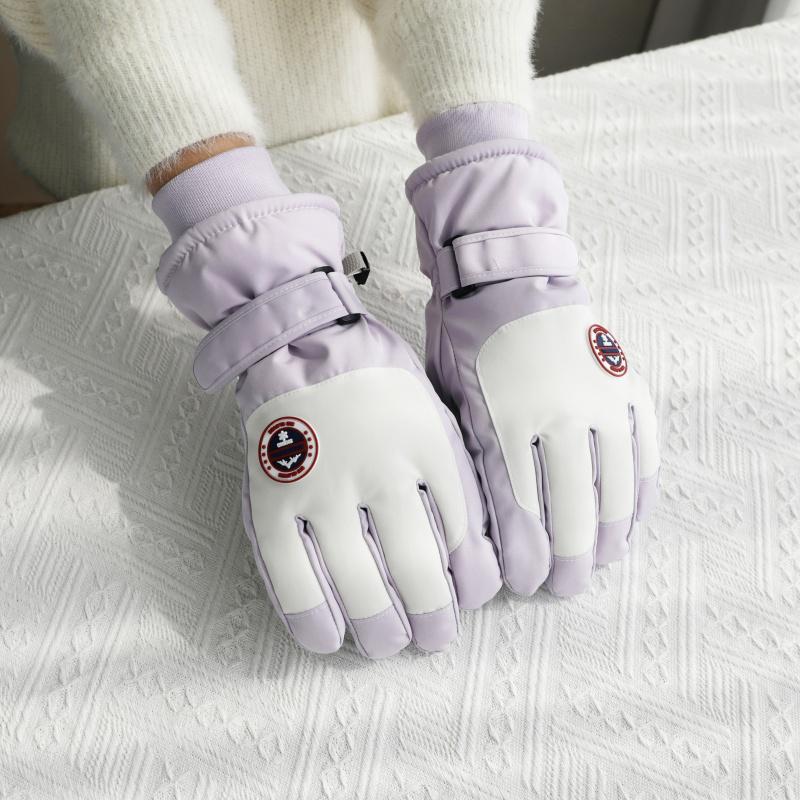 Unisex Winter Ski Gloves: Touchscreen, Thick Velvet, Waterproof, Non-Slip for Outdoor Cycling