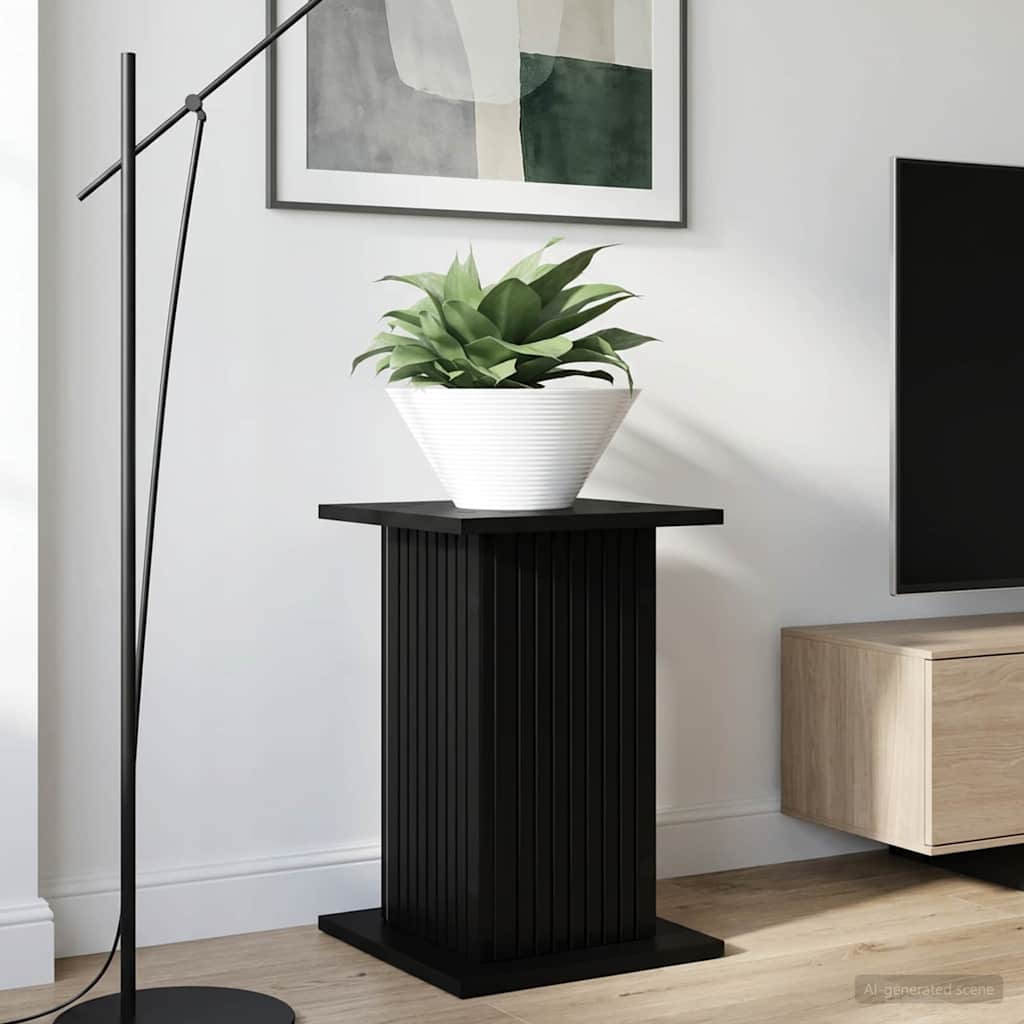 Plant Stand Black 30.5 x 30 x 43 cm Particleboard