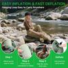 Inflatable Seat Cushion With Pump Pressure Relief Air Pad For Airplane Stadium Travel Waterproof Portable Chair Mat For Sciatica