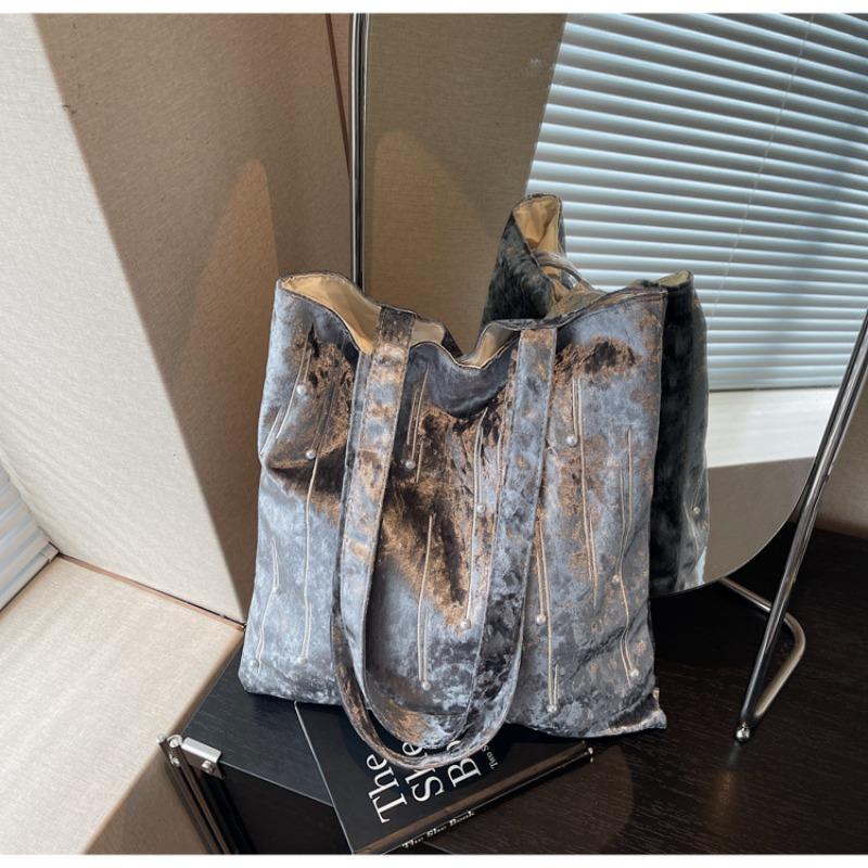 Cloth bag women's large-capacity new autumn and winter versatile casual shoulder bag high-end student tote bag