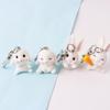 Bunnies Keychain Rabbit Key Rings Keychain Backpack Charm Bag Pendants Women Men