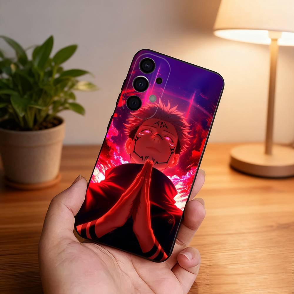 R-Ryomen Anime S-Sukuna Phone Case For Samsung S25,S24,S21,S22,S23,S30,Ultra,S20,Plus,Fe,Lite,5G Black Cover Samsung S21plus