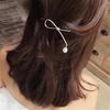 Simple Bow Pearl Hair Pins Metal Fashion Women Gold Silver Hair Clip Hairpin Clip Hair