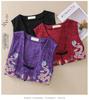 2026 Spring/Summer Retro Ethnic V-neck Embroidered Cotton Linen Sleeveless Vest for Women