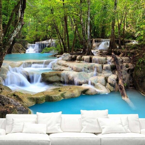 Autumn Park Tapisserie Coloré Forest Stream cascade mural tapis decor Autumn Park Tapisserie Coloré Forest Stream cascade mural tapis decor