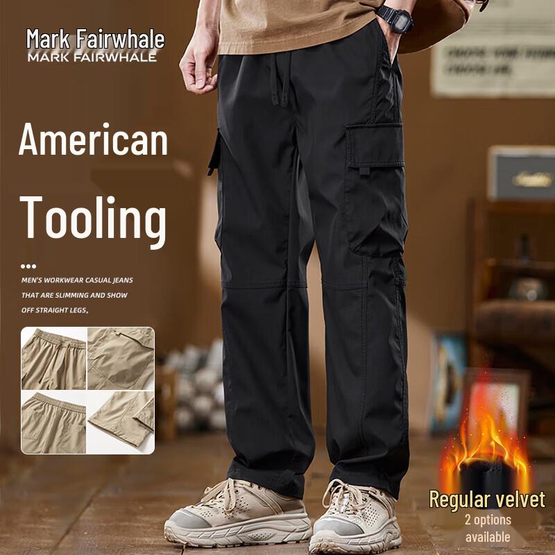MARK FAIRWHALE Men s Loose Straight Leg Workwear Cargo Pants XL