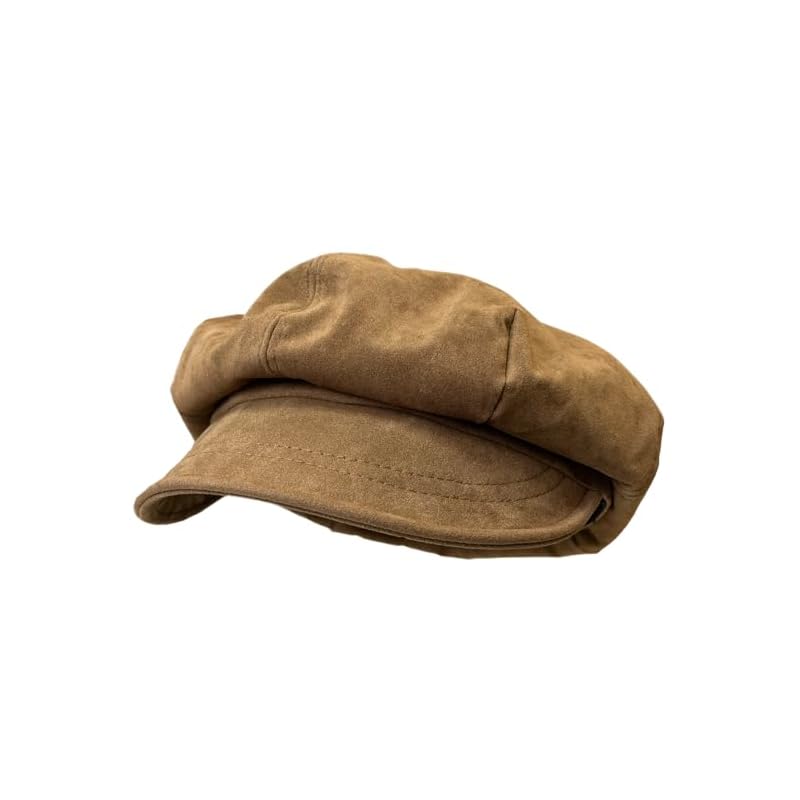 

[maly] Plain color suede fabric ladies hats newsboy cap hat beret Fashionable small face effect Popularity cute Soft Cold protection warm spring